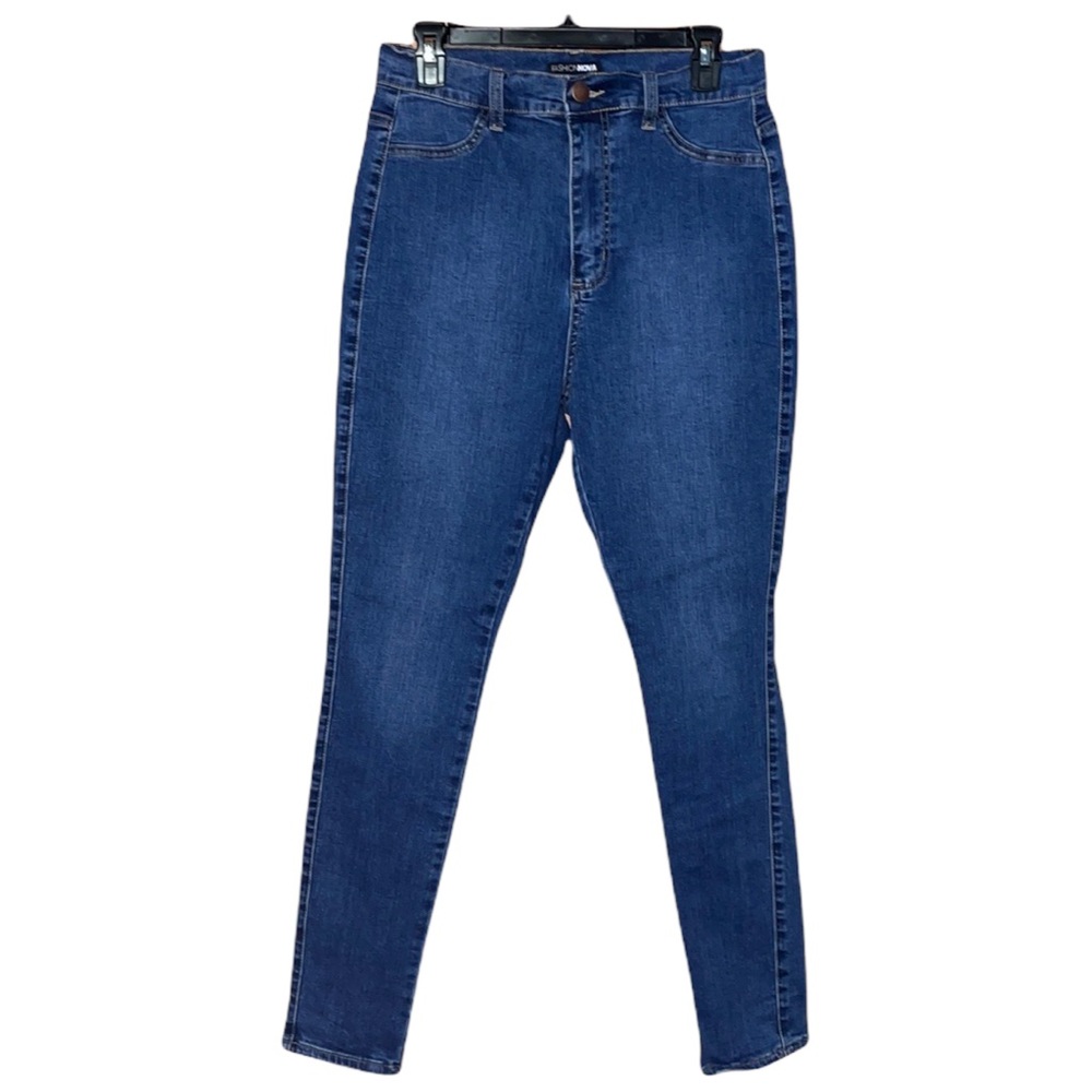 Fashionova High Waisted Skinny Jeans - Blue - Size 15